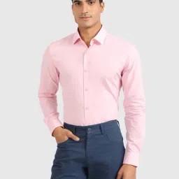 United Colors of Benetton Pink Cotton Slim Fit Shirt-image-99