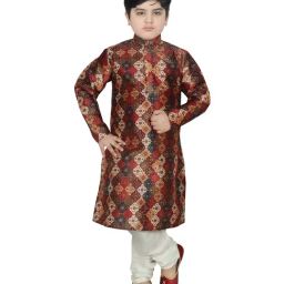 SG Yuvraj Kids Multi Printed Kurta Set-picture-28