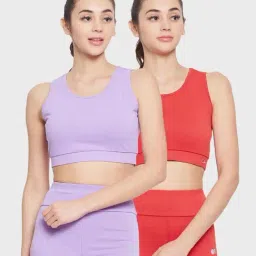 Clovia Multicolor Sports Bra (Pack of 2)-picture-12