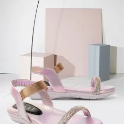 Elle Women's Pink Ankle Strap Sandals-picture-37