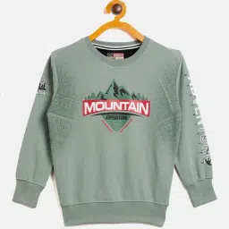 Duke Kids Sage Green Printed Full Sleeves Sweatshirt-picture-20