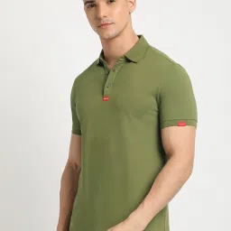 The Bear House Green Slim Fit Polo T-Shirt image 3