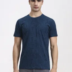 Greenfibre Blue Slim Fit Printed T-Shirt-picture-26