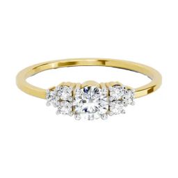Sparkles Lab Grown Diamond 14k (585) Yellow Gold Ring for Women-picture-24