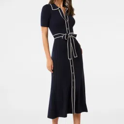 Forever New Cindy Tipped S/S Shirt Dress With Belt image 3