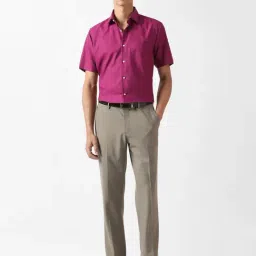 Van Heusen Pink Cotton Regular Fit Shirt image 5