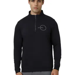 Van Heusen Navy Regular Fit Logo Printed Sweatshirt-picture-23