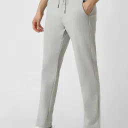 Van Heusen Grey Slim fit Solid Casual Track Pant image 3