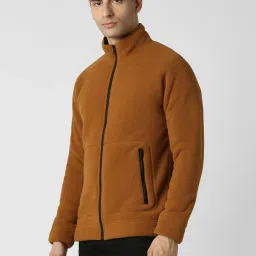 Van Heusen Brown Regular fit Solid Casual Jacket image 3