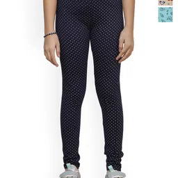 BAESD Girls Pack Of 3 Printed Pure Cotton Ankle Length Leggings-image-13