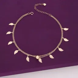 Kai Jewel Sterling Silver Flora of Charms Rose Gold Anklet for Women-picture-36