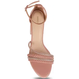 Mochi Women's Peach Ankle Strap Sandals image 3