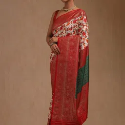 Soch Multicolour Dola Silk Patola Print Saree image 3
