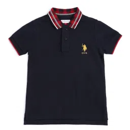 u.s. polo assn. US Polo Kids Boys Navy Cotton T-Shirt image 3