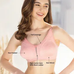 Clovia Pink Non Wired Non Padded T-Shirt Bra image 3