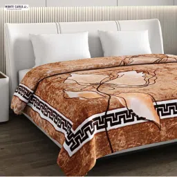 Monte Carlo Brown Polyester 600 GSM Winter Blanket image 3