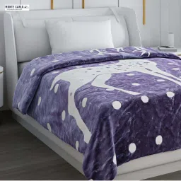 Monte Carlo Blue Polyester 600 GSM Winter Blanket image 3