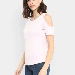Appulse Light Pink Cotton Slim Fit Top image 3