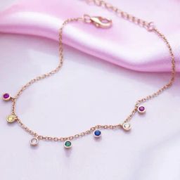 Zavya Dazzling Cascade Rose gold-Plated CZ 925 Sterling Silver Drop Bracelet-picture-32