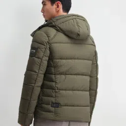 U.S. Polo Assn. Denim Co. Green Regular Fit Hooded Jacket image 2