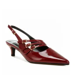 Rag & Co Women's Burgundy Back Strap Sandals-picture-20