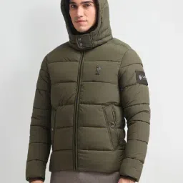 U.S. Polo Assn. Denim Co. Green Regular Fit Hooded Jacket image 3