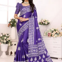 KALINI Floral Printed Saree image 1