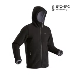 Quechua by Decathlon Black Slim Fit Sports Hoodie image 2