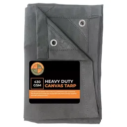 DDRS Heavy Duty Canvas Tarp Tarpaulin ‎(Tripal) ‎‎Assorted 430 GSM & 8.23x4.57 m (27x15 ft) Size, DDRS Heavy DutyCT430-27X15-R-image-97