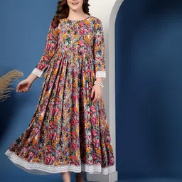 Pristyle Women Maternity Printed Anarkali Kurta-picture-10