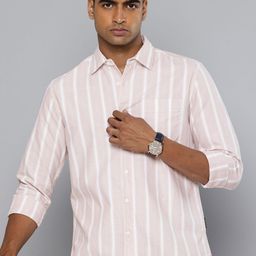 Flying Machine Slim Fit Striped Pure Cotton Casual Shirt-picture-1