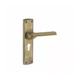 Jainson Locks Full Zinc Liva Cylinder Mortise Handle Lock Set 62 mm x 250 mm Matt Antique + Gold Finish, 915-image-55