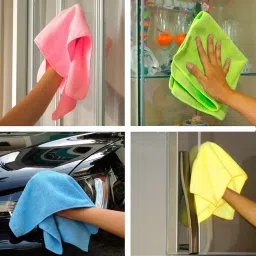 AllExtreme EXMCT05 Cleaning Towels Dust Cloth for Automobile and Furniture Cleaning (Set of 5 Pcs ) image 4