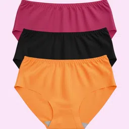 THE WEAVERS SHOP BY RAAVI Pack Of 3 Hipster Briefs-picture-38