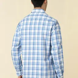 Allen Solly Men Tartan Checked Spread Collar Cotton Formal Shirt image 3