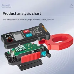 amiciSense Digital Bluetooth Clamp Meter 600 V DC/AC Voltage Test TRMS Multimeter with 6000 Counts NCV Resistance Capacitance Frequency Test image 5