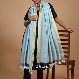 Taavi Striped Pure Cotton Dupatta-picture-23