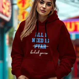 AUSK Women Graphic Printed Full Sleeve Hooded Sweartshirt-image-82