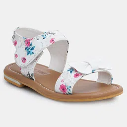 Mine Sole Floral Printed & Bow Detailed Sandals -Multi Colour image 3