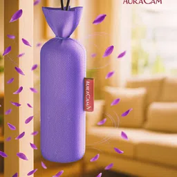 AuraCam Gold Standard Camphor Pod Cone (Lavender) - Set of 2 - Pod Air freshener For Room, Car, Bathroom, Office & Toilet | Long-Lasting Cone for Home image 2