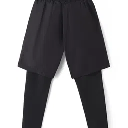 Pine Active Woven Shorts with Full Length Tights - Black image 3