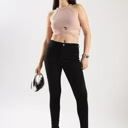 zayla Women Skinny Fit High-Rise Stretchable Jeans image 2