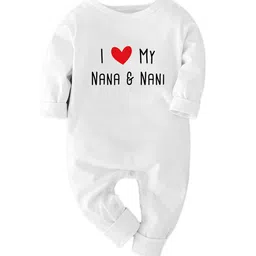 Zeezeezoo Infants I Love Nana Nani Printed Cotton Romper-picture-25