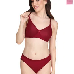 Liigne Pack Of 2 Women Everyday Padded Bra Lingerie Set-image-18