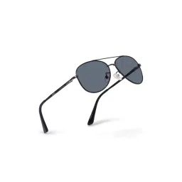 HASHTAG EYEWEAR Unisex Full Rim Polarized & 100 UV Protected Aviator Grey Lens Sunglasses (59) image 3
