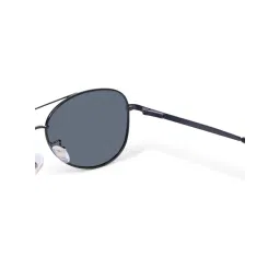HASHTAG EYEWEAR Unisex Full Rim Polarized & 100 UV Protected Aviator Grey Lens Sunglasses (59) image 4