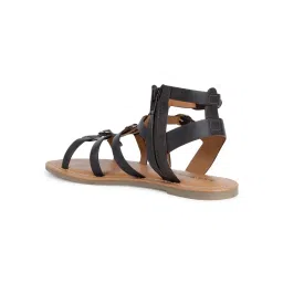 Louis Stitch Women Gladiator Brown Lightweight Flats image 5