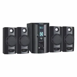 dh discovery DH Discovery® 6600W 150 W Bluetooth Home Theatre Speaker (FM, USB, AUX, LCD Display, Remote Control, RGB Light) (Black, 4.1 Channel) 1 Year Warranty image 1