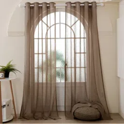 Story@Home Serene Camel Solid Door Curtain-image-23