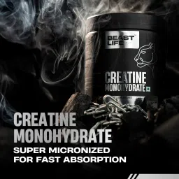 beast life BeastLife Super Micronized Creatine Monohydrate Unflavoured 100G Premium Sports Nutrition | Nabl Lab Tested | Rapid Absorption | Supports Athletic Performance & Power image 5